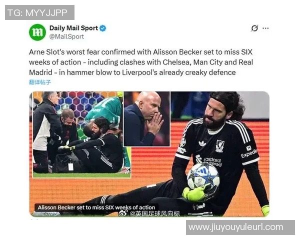 阿利森因伤缺阵六周将错过切尔西曼联皇马和曼城比赛